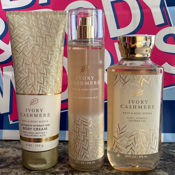 Bath & Body Works Bath & Body Bath Body Works Ivory Cashmere Set